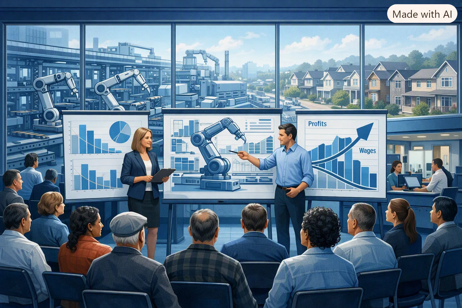 Overview image for Who Gets the Wealth of an Automated Economy? | AI Bloom