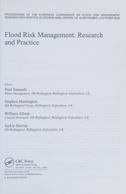 Cover for Flood Risk Management : Research and Practice