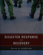Cover for Disaster response and recovery