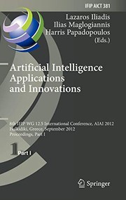 Cover for Artificial Intelligence Applications and Innovations