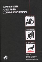 Cover for Warnings and risk communication