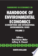Cover for Handbook of Environmental Economics
