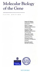 Cover for Molecular biology of the gene