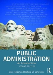 Cover for Public administration