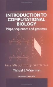 Cover for Introduction to computational biology