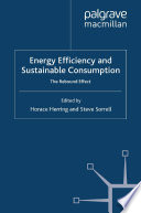 Cover for Energy Efficiency and Sustainable Consumption
