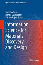 Cover for Information Science for Materials Discovery and Design