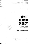 Cover for Soviet Atomic Energy