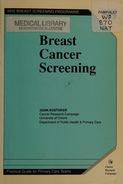 Cover for Breast cancer screening