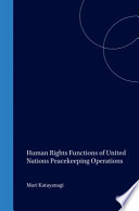 Cover for Human Rights Functions of United Nations Peacekeeping Operations