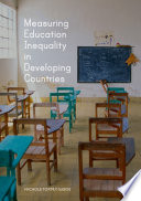 Cover for Measuring Education Inequality in Developing Countries
