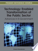 Cover for Technology Enabled Transformation of the Public Sector: Advances in E-Government