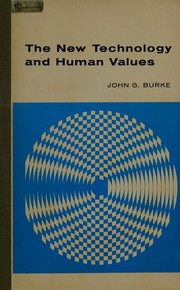 Cover for The new technology and human values