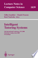 Cover for Intelligent Tutoring Systems
