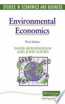 Cover for Environmental Economics