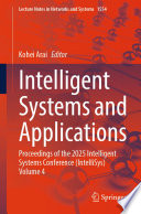 Cover for Intelligent Systems and Applications