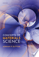 Cover for Concepts of Materials Science