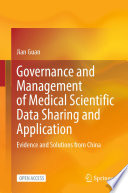 Cover for Governance and Management of Medical Scientific Data Sharing and Application