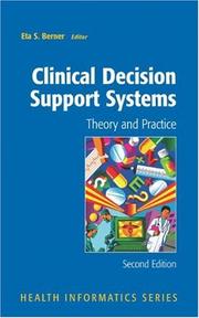 Cover for Clinical Decision Support Systems