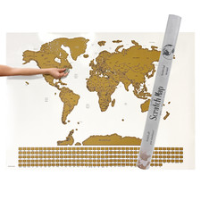 Listing image for Gleneagles Scratch Off World Map Poster With Flags - White, Extra Large 60x85 cm