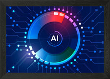 Listing image for Artificial intelligence Framed Wall Art Poster Canvas Print Picture