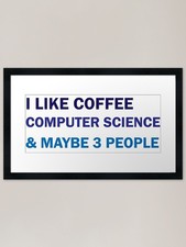 Listing image for COMPUTER SCIENCE Framed Art Print Framed Wall Art Poster Canvas Print Picture