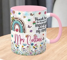 Listing image for Personalized Teacher Mug: Custom Name Gift, End of Year Appreciation