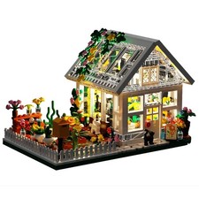 Listing image for Flower House Mini Building Block Set Greenhouse City Model Kit Kids Gift UK