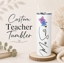Listing image for Custom Teacher Name Tumbler | Personalised Coffee Cup for Teachers | Gift Mug