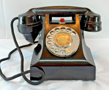 Listing image for Vintage GPO 332 Black Bakelite Telephone Red Button Prop Display Collector Phone