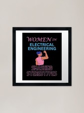 Listing image for Women in electrical engineering sma Framed Wall Art Poster Canvas Print Picture