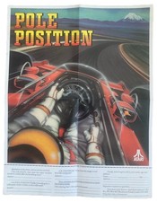 Listing image for Vintage Original Atari Pole Position Video Computer Game Art Poster Print