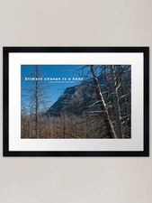 Listing image for Climate change is a hoax Framed Art Framed Wall Art Poster Canvas Print Picture