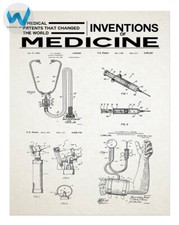 Listing image for Medical Inventions Poster - Medical Technology Wall Art 12X16/16X20/18X24/24X36