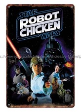 Listing image for Robot Chicken space sci fi 2007 metal tin sign house decor