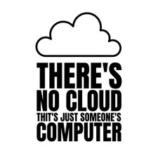 Listing image for Cloud Computing Humor Poster | Quirky Wall Art | Office Decor