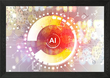 Listing image for Artificial intelligence Framed Wall Art Poster Canvas Print Picture