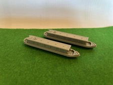 Listing image for 2x N Gauge 40ft Canal/Narrow Leisure River Boat Model Railway Scenery unpainted