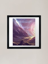 Listing image for Future science and technology Frame Framed Wall Art Poster Canvas Print Picture