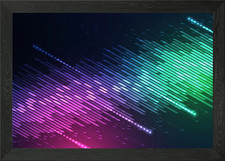Listing image for Future technology Framed Wall Art Poster Canvas Print Picture