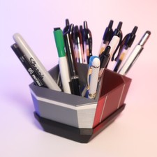 Listing image for Cyber Desk Organizer Futuristic Office Decor Tech Storage Solution