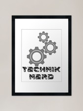 Listing image for Tech nerd technology, robot, AI, gi Framed Wall Art Poster Canvas Print Picture