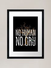 Listing image for Climate Change - No Human No Cry Fr Framed Wall Art Poster Canvas Print Picture