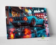 Listing image for Futuristic City Sports Cars Canvas Art Wall Art Print Picture Framed Decor -E421