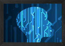 Listing image for Artificial intelligence Framed Wall Art Poster Canvas Print Picture