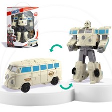Listing image for DIY 2 in 1 Transformer Toy Deformed Car Robot Action Figure volkswagen Van Model