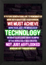 Listing image for The Future of Technology Framed Wall Art Poster Canvas Print Picture